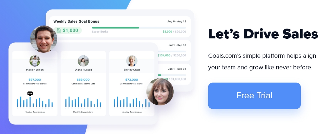 Image screenshot showcasing the simple dashboard of Goals.com's platform